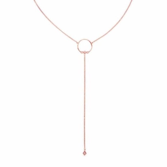 Luv Aj Jewelry - Luv Aj Full Bloom Lariat Rose Gold Necklace *NEW* MSRP: $75+tax